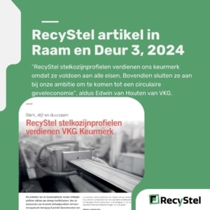 RecyStel Stelkozijnprofielen - artikel Raam en Deur 2024